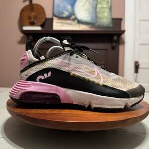 Nike Air Max 2090 Kids Size 5.5 White Pink Sneaker Shoes CJ4066-104